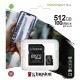 Карта памяти Kingston Canvas Select Plus 512 Гб microSDXC 100 МБ/с Class 10 UHS-I A1 SDCS2/512 Гб