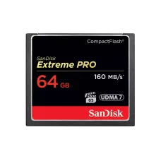 Карта памяти SanDisk Extreme PRO CompactFlash 64 Гб UDMA 7 до 160 МБ/с SDCFXPS-064G-X46