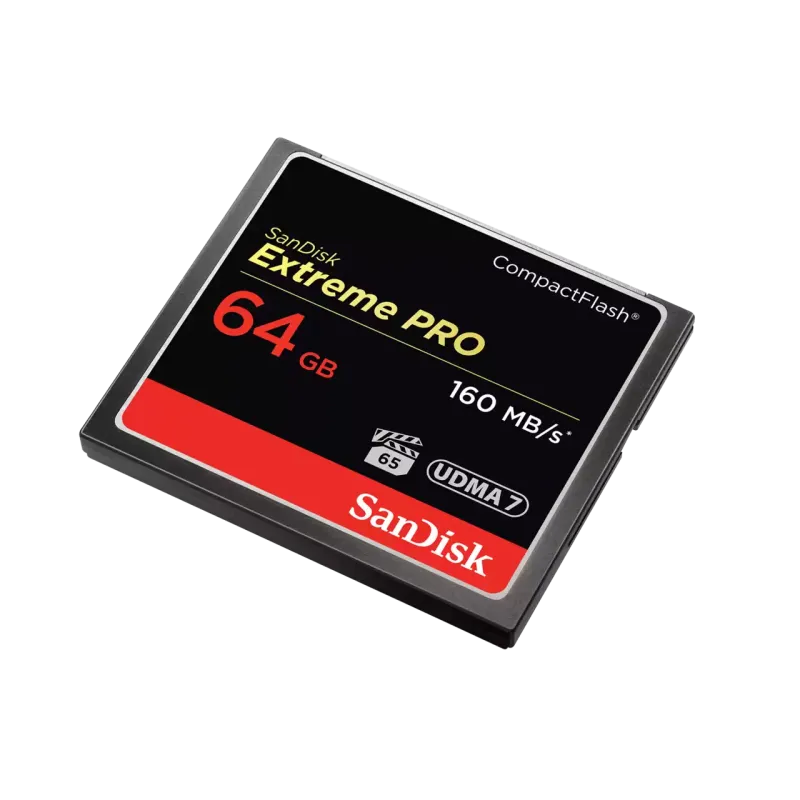 Карта памяти SanDisk Extreme PRO CompactFlash 64 Гб UDMA 7 до 160 МБ/с SDCFXPS-064G-X46