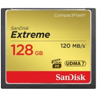 Карта памяти SanDisk Extreme CompactFlash UDMA7 128 Гб R/W 120/85 МБ/с SDCFXSB-128G-G46