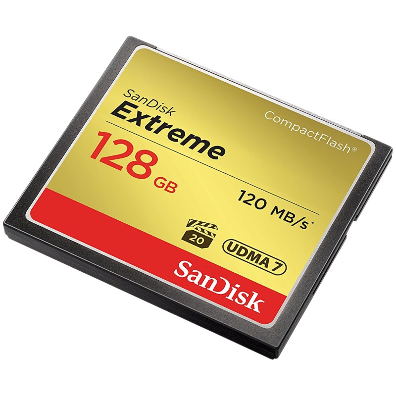 Карта памяти SanDisk Extreme CompactFlash UDMA7 128 Гб R/W 120/85 МБ/с SDCFXSB-128G-G46