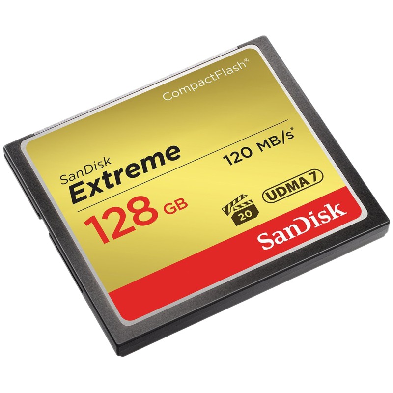 Карта памяти SanDisk Extreme CompactFlash UDMA7 128 Гб R/W 120/85 МБ/с SDCFXSB-128G-G46