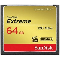 Карта памяти SanDisk Extreme CompactFlash UDMA7 64 Гб R/W 120/85 МБ/с SDCFXSB-064G-G46