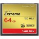 Карта памяти SanDisk Extreme CompactFlash UDMA7 64 Гб R/W 120/85 МБ/с SDCFXSB-064G-G46