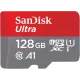 Карта памяти SanDisk Ultra microSDXC 128 Гб UHS-I Class 10 до 140 МБ/с SDSQUAB-128G-GN6MN