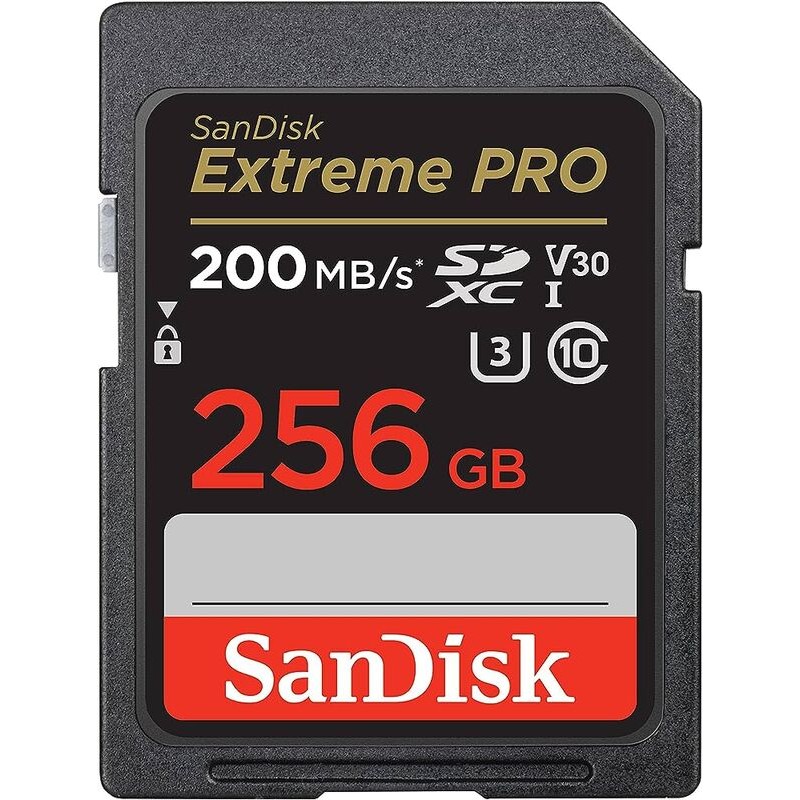 Карта памяти SanDisk Extreme Pro SDXC UHS-I V30 A2 256 Гб R/W 200/140 МБ/с SDSDXXD-256G-GN4IN