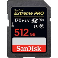 Карта памяти SanDisk Extreme Pro SDXC UHS-I V30 512 Гб R/W 200/140 МБ/с SDSDXXD-512G-GN4IN