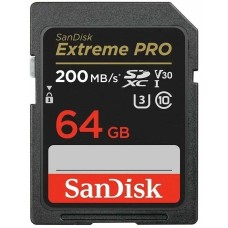 Карта памяти SanDisk Extreme Pro SDXC UHS-I V30 64 Гб R/W 200/90 МБ/с SDSDXXU-064G-GN4IN