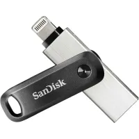 Флешка SanDisk iXpand GO 128ГБ Silver/Black