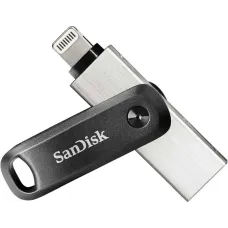 Флешка SanDisk iXpand GO 128ГБ Silver/Black