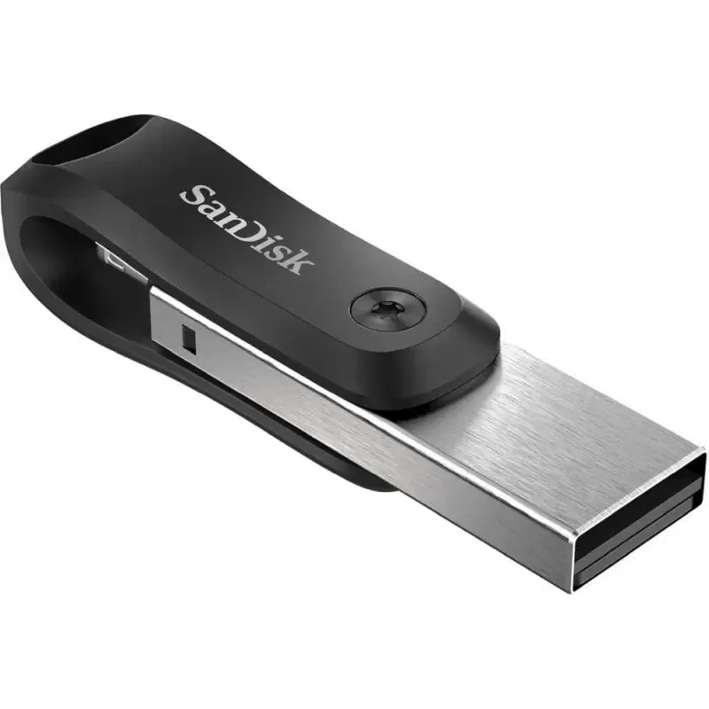Флешка SanDisk iXpand GO 256ГБ Silver/Black