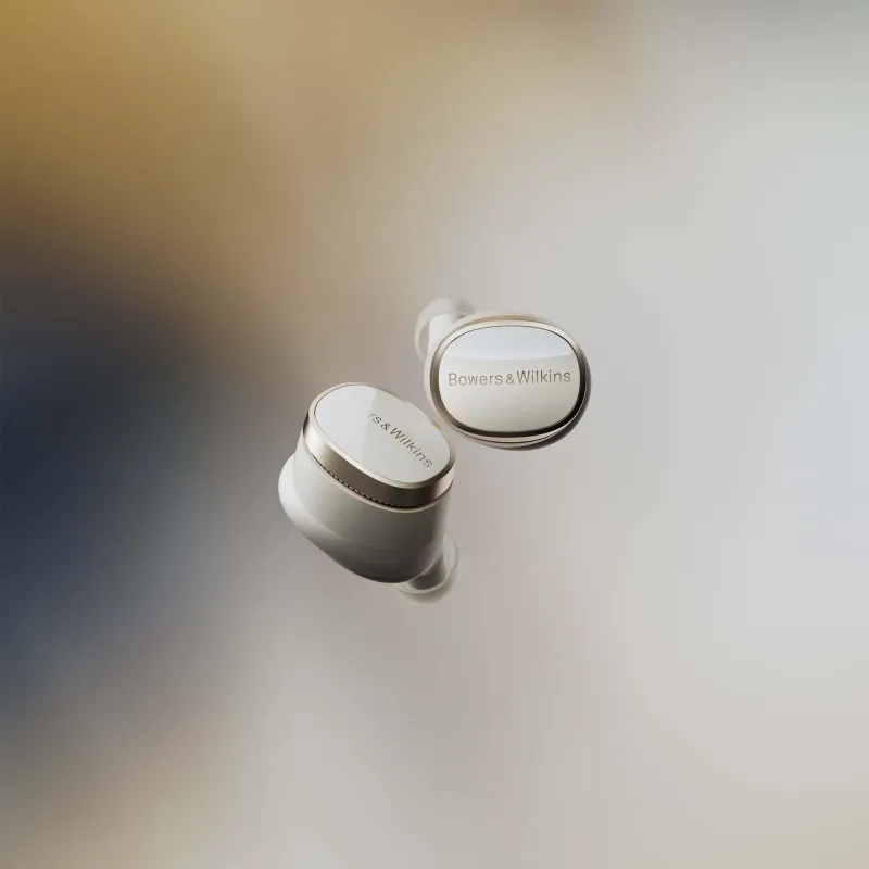 Беспроводные наушники Bowers Wilkins Pi8, Dove White, белый с золотом