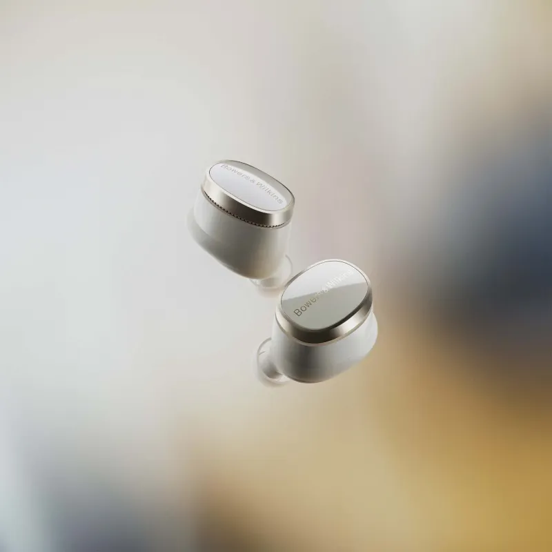 Беспроводные наушники Bowers Wilkins Pi8, Dove White, белый с золотом