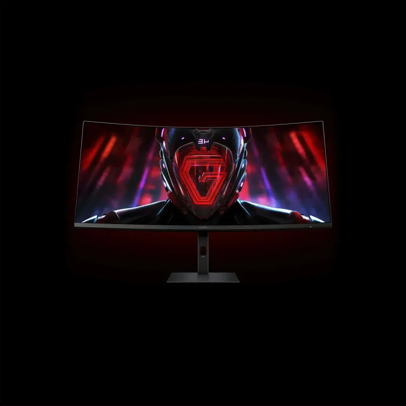 Монитор Xiaomi Curved Gaming Monitor 34 G34WQ, 3440x1440, VA, 180Гц, 2хHDMI, 2хDP, изогнутый, черный