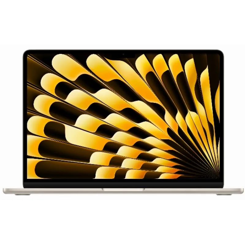 Ноутбук Apple MacBook Air 13 M3, 2024, Retina, Apple M3 8 core 4ГГц, 8-ядерный, 16 ГБ 256ГБ SSD, macOS, сияющая звезда