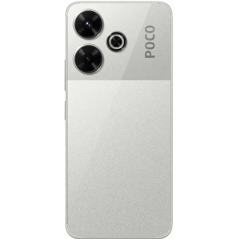 Смартфон Xiaomi Poco M6 4G, 6/128 Гб, серебристый