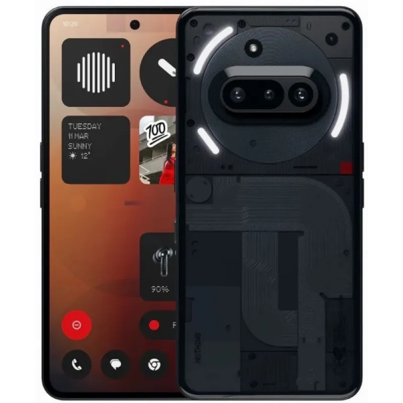 Смартфон Nothing Phone (3a), 12/256 Гб, черный