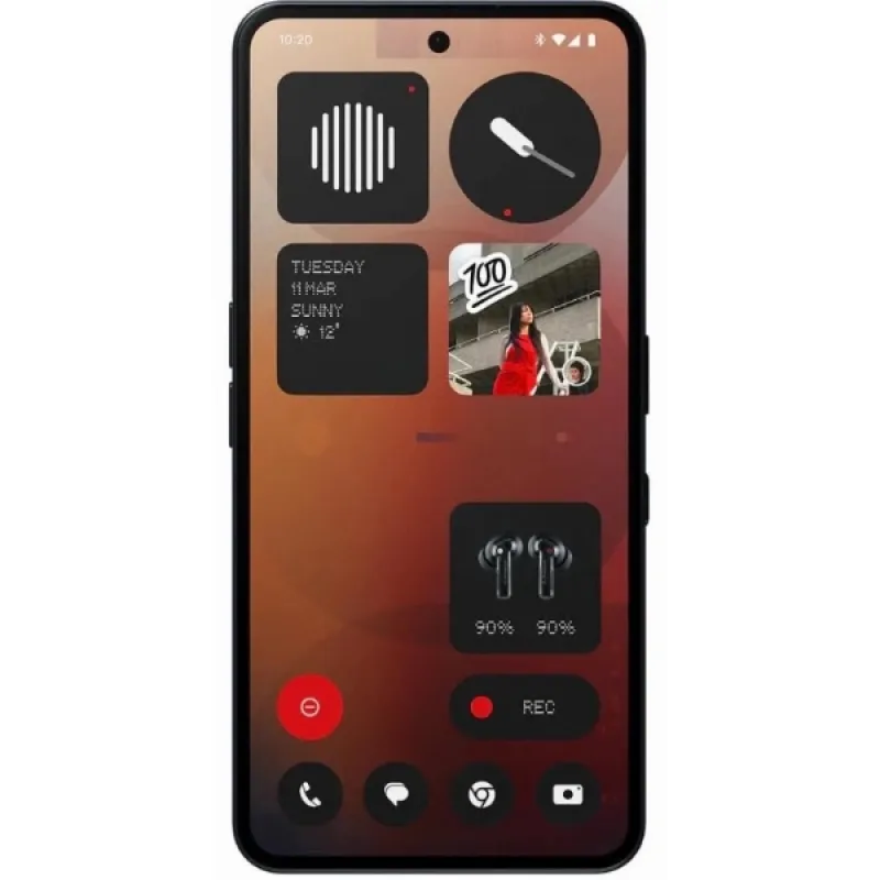 Смартфон Nothing Phone (3a), 12/256 Гб, черный