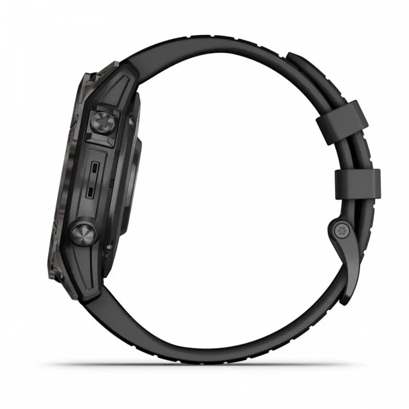 Смарт-часы Garmin Fenix 7 Pro Sapphire Solar, 51 мм, Bluetooth, Black Band, черный