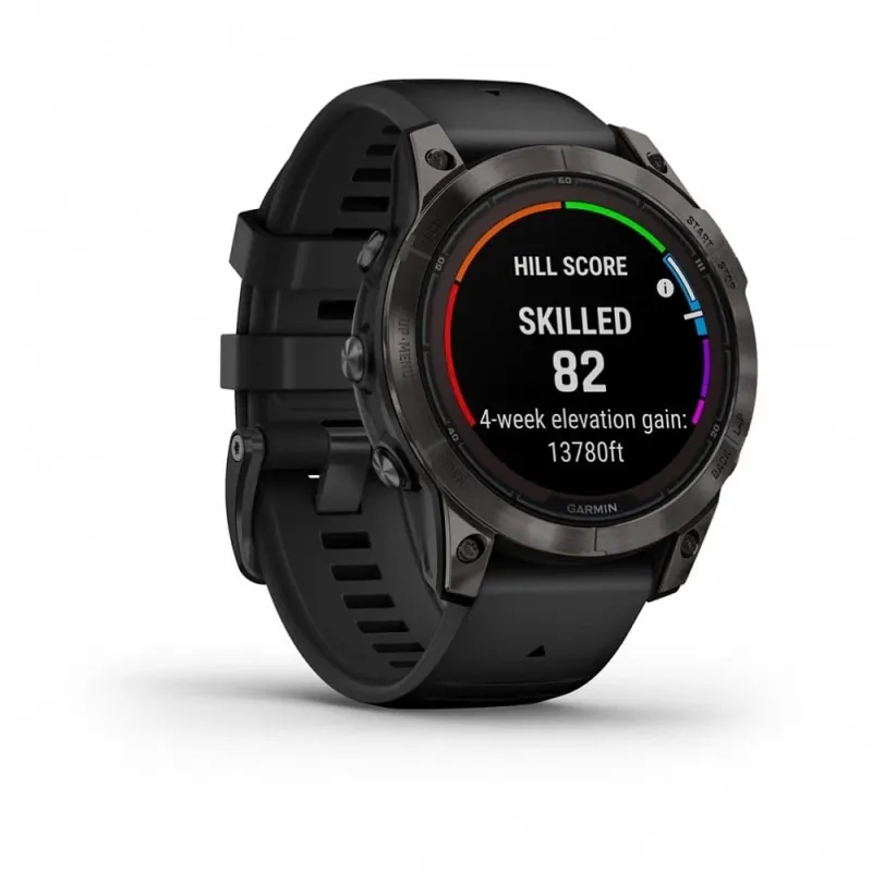 Смарт-часы Garmin Fenix 7 Pro Sapphire Solar, 51 мм, Bluetooth, Black Band, черный
