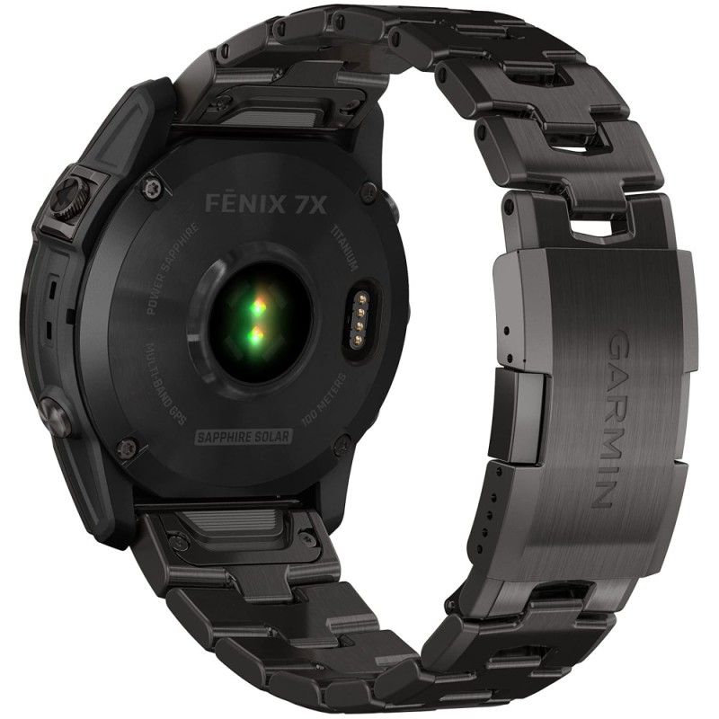Смарт-часы Garmin Fenix 7X Pro Sapphire Solar, 51 мм, Bluetooth, Carbon Gray, Темно-серый титан