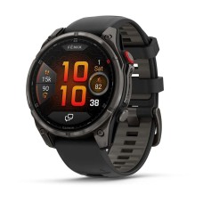Смарт-часы Garmin Fenix 8 Pro, 47 мм, LTE, Carbon Gray, Темно-серый титан