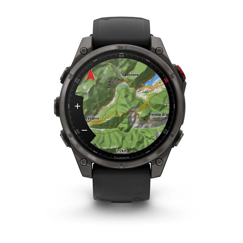 Смарт-часы Garmin Fenix 8 Pro, 47 мм, LTE, Carbon Gray, Темно-серый титан