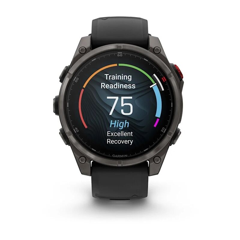 Смарт-часы Garmin Fenix 8 Pro, 47 мм, LTE, Carbon Gray, Темно-серый титан