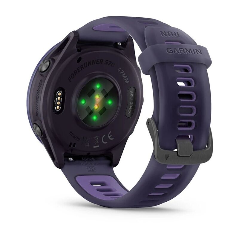Смарт-часы Garmin Forerunner 570, 47 мм, Bluetooth, Indigo with Translucent Imperial Purple, Фиолетовый