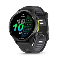 Смарт-часы Garmin Forerunner 970, 47 мм, Bluetooth, Carbon Gray with Black Case, угольно-серый с черным корпусом