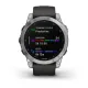 Смарт-часы Garmin Fenix 7, 47 мм, Bluetooth, Silver With Graphite Band, Серебристый с графитовым браслетом