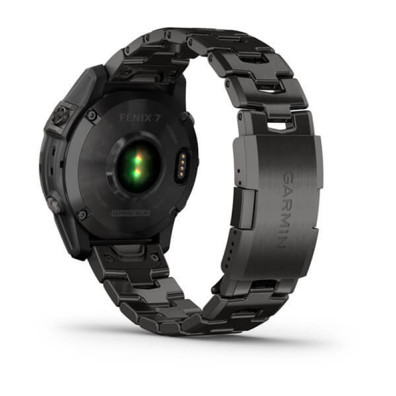 Смарт-часы Garmin Fenix 7 Sapphire Solar, 47 мм, Bluetooth, Gray Titanium Band, Серый титановый с серым титановым браслетом