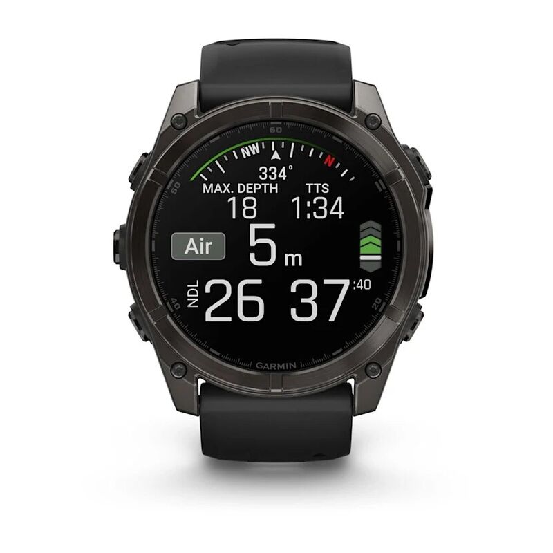 Смарт-часы Garmin Fenix 8, 51 мм, Bluetooth, Amoled Sapphire Titanium Carbon Gray, титановый угольно-серый