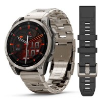 Смарт-часы Garmin Fenix 8, 47 мм, Bluetooth, Amoled Sapphire Titanium Graphite, титановый графитовый