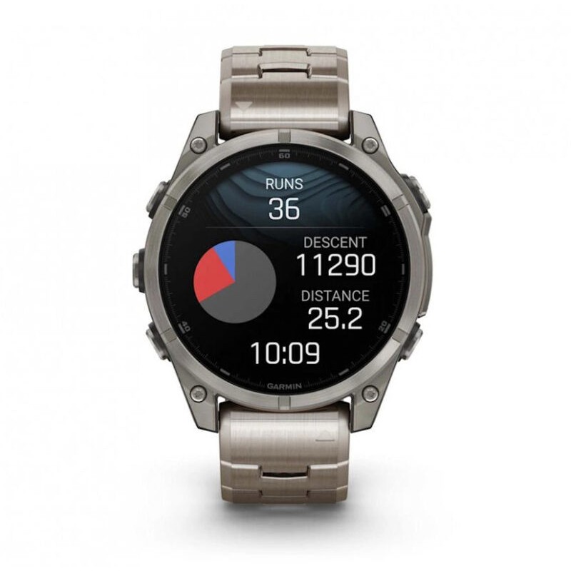 Смарт-часы Garmin Fenix 8, 47 мм, Bluetooth, Amoled Sapphire Titanium Graphite, титановый графитовый