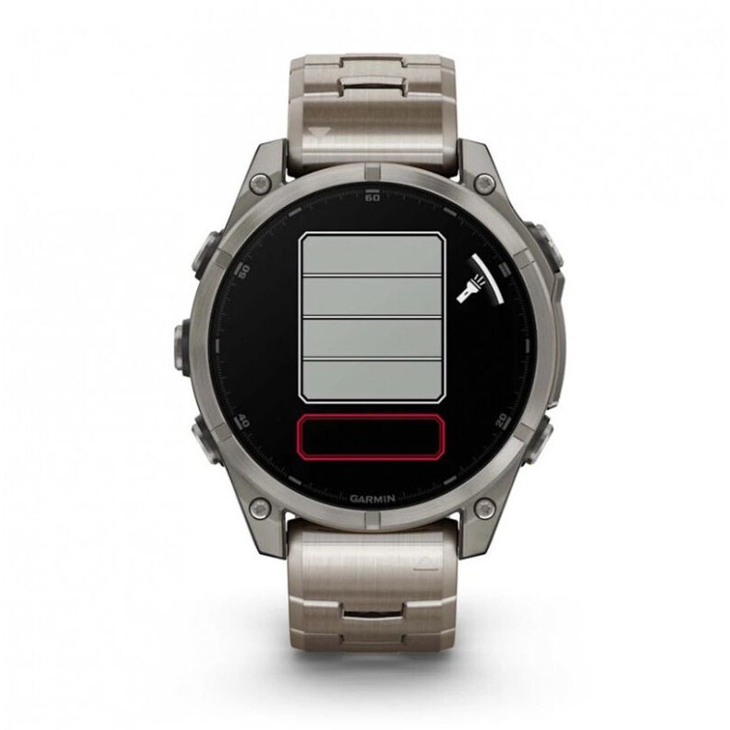 Смарт-часы Garmin Fenix 8, 47 мм, Bluetooth, Amoled Sapphire Titanium Graphite, титановый графитовый