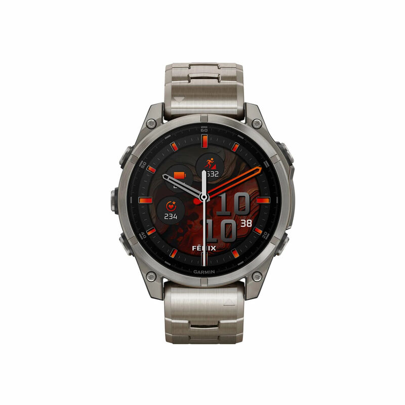 Смарт-часы Garmin Fenix 8, 47 мм, Bluetooth, Amoled Sapphire Titanium Graphite, титановый графитовый