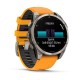Смарт-часы Garmin Fenix 8, 47 мм, Bluetooth, Amoled Sapphire Titanium Orange, титановый серый с оранжевым