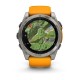 Смарт-часы Garmin Fenix 8, 51 мм, Bluetooth, Amoled Sapphire Titanium Spark Orange, титановый серый с оранжевым
