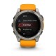 Смарт-часы Garmin Fenix 8, 51 мм, Bluetooth, Amoled Sapphire Titanium Spark Orange, титановый серый с оранжевым