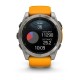 Смарт-часы Garmin Fenix 8, 51 мм, Bluetooth, Amoled Sapphire Titanium Spark Orange, титановый серый с оранжевым
