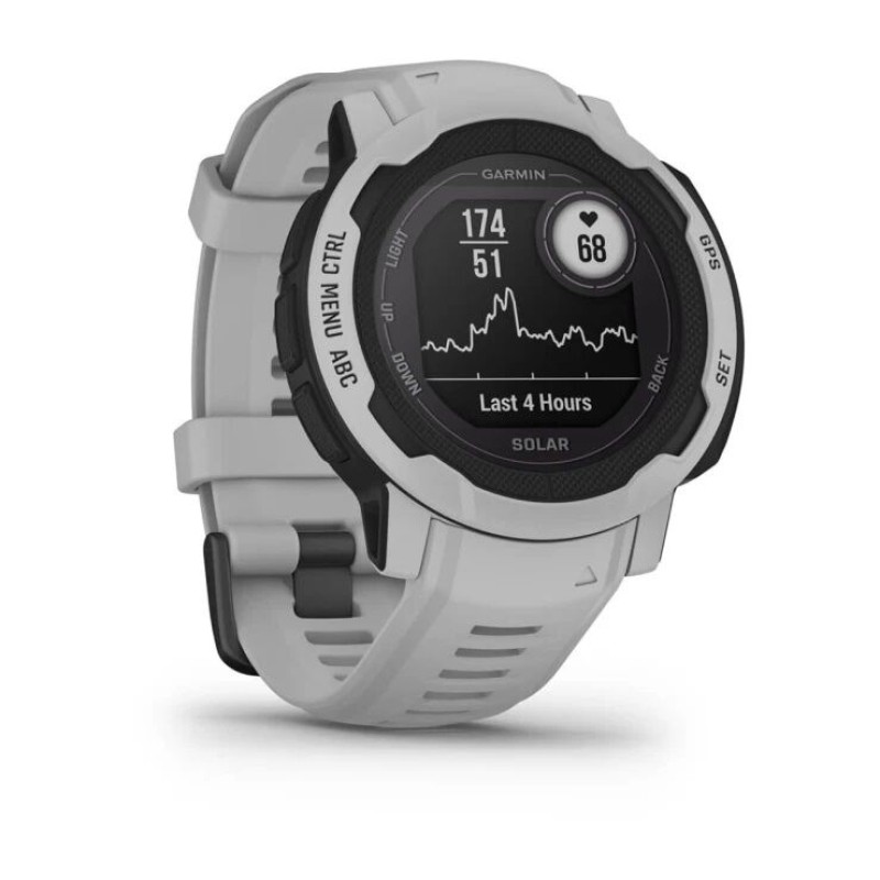 Смарт-часы Garmin Instinct 2S Solar, 45 мм, Bluetooth, Mist Gray, Серый туман