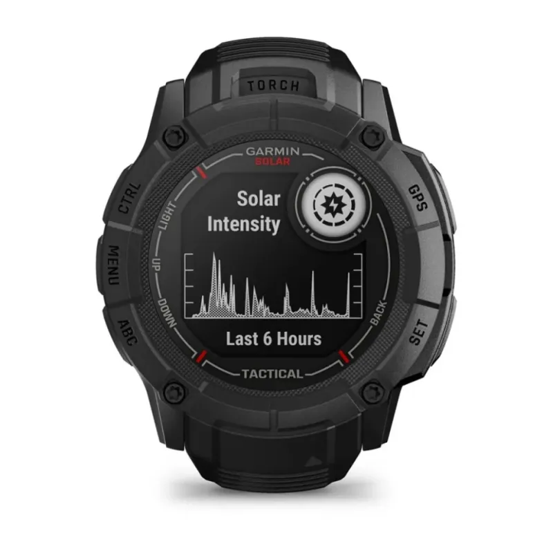 Смарт-часы Garmin Instinct 2X Solar Tactical Edition, 50 мм, Bluetooth, Tactical Black, Тактический черный