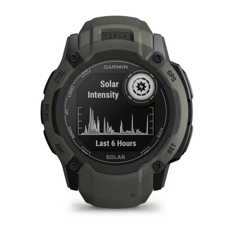 Смарт-часы Garmin Instinct 2X Solar, 50 мм, Bluetooth, Moss, Мох