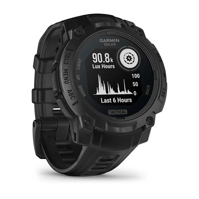 Смарт-часы Garmin Instinct 3 Solar Tactical Edition, 45 мм, Bluetooth, Black with Black Band, Черный