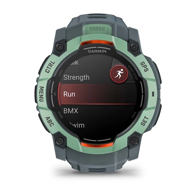Смарт-часы Garmin Instinct 3, 50 мм, Bluetooth, Neotropic with Twilight Band, Бирюзовый с серым ремешком