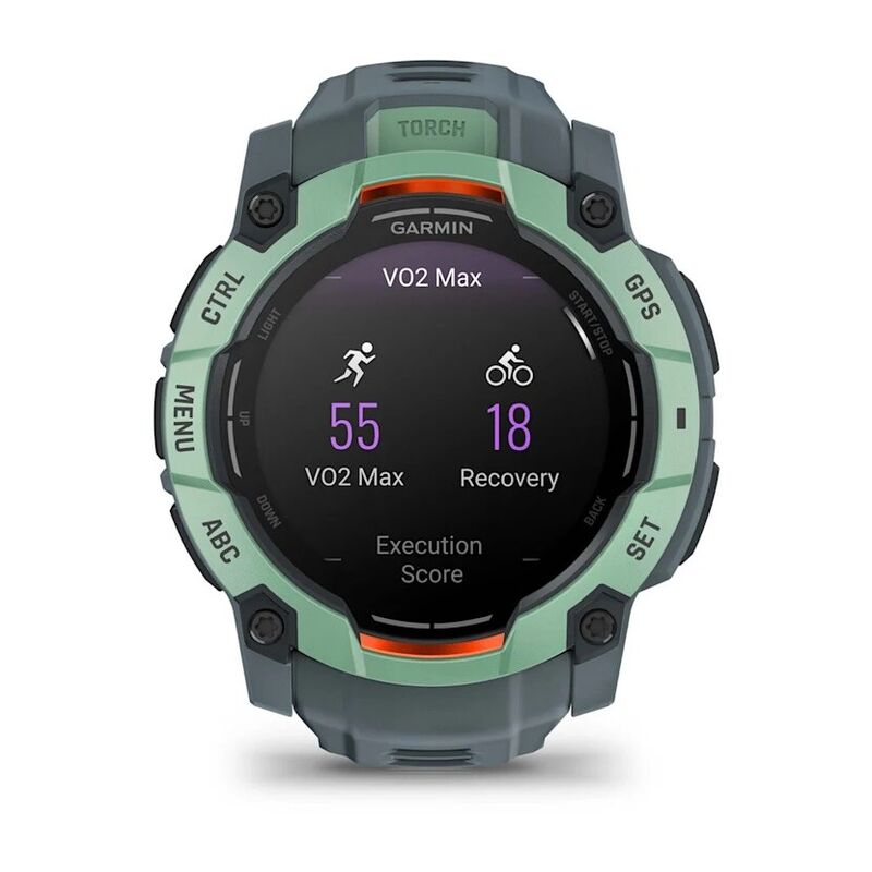 Смарт-часы Garmin Instinct 3, 50 мм, Bluetooth, Neotropic with Twilight Band, Бирюзовый с серым ремешком