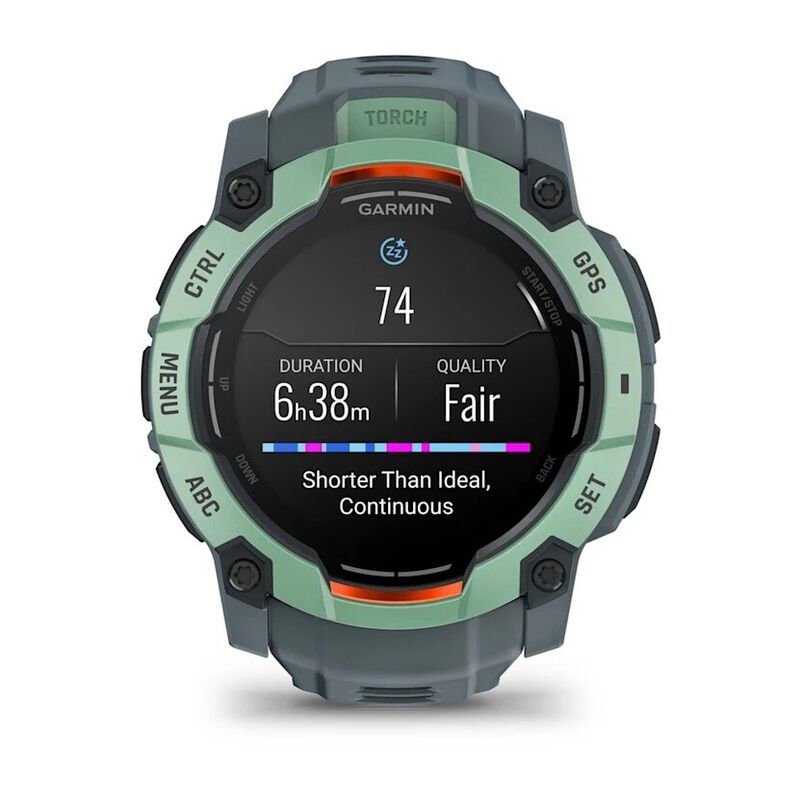 Смарт-часы Garmin Instinct 3, 50 мм, Bluetooth, Neotropic with Twilight Band, Бирюзовый с серым ремешком