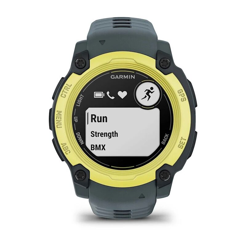 Смарт-часы Garmin Instinct E, 40 мм, Bluetooth, Electric Lime with Twilight Band, Лаймовый с серым ремешком