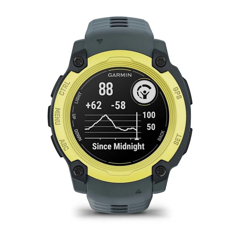 Смарт-часы Garmin Instinct E, 40 мм, Bluetooth, Electric Lime with Twilight Band, Лаймовый с серым ремешком